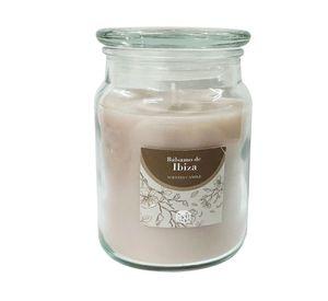 Vela frasco beige
