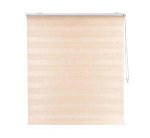 Cortina roller dúo sin cenefa 90x250 cm beige