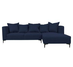 Seccional 3 cuerpos Cordelia chenille azul