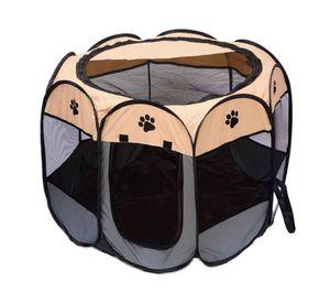 Corral para mascotas plegable portátil CDX270 60X80x80 cm gris