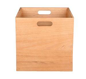 Caja alta con asas natural 30x30x30 cm