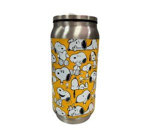 Botella metálica Snoopy inox/amarillo