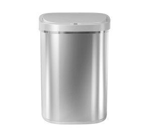 Basurero automático DZT-80-35 plata 80 lt