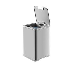 Basurero automático DZT-10-35SL plata 10 lt