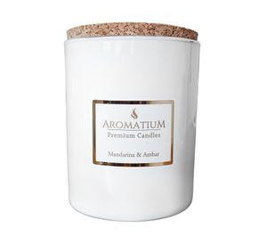 Vela Premium Candles mandarina y ámbar 140 g