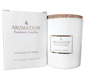 Vela Premium Candles mandarina y ámbar 140 g
