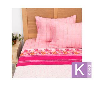 Juego de sábanas estampada king 144 hilos Tucán