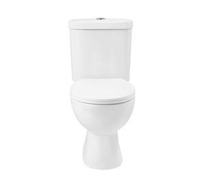 WC Two Piece 30 cm Aura Plus piso + fijación + asiento