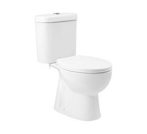 WC Two Piece 30 cm Aura Plus piso + fijación + asiento