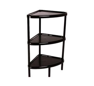 Mesa multiusos 3 niveles triangular negro Rimax