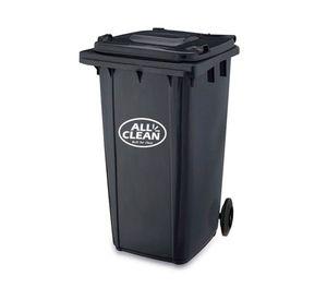 Basurero contenedor con ruedas gris 360 lt