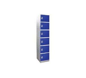 Locker plástico 6 puertas llave escritorio Maletek