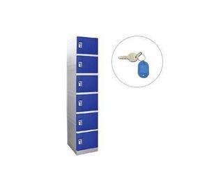 Locker plástico 6 puertas llave escritorio Maletek
