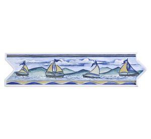 Listel 8.5 x 33 cm marina blue 3 unidades