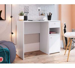 Escritorio 1 caj贸n 1 puerta Montreal blanco Be Design