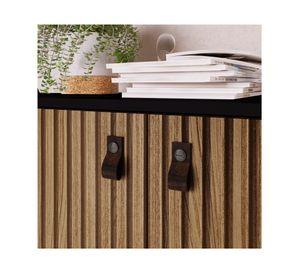 Buffet 2 puertas Amber negro/brise Be Design