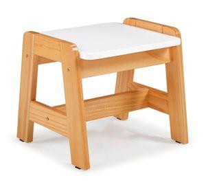 Piso infantil 4 patas madera blanco