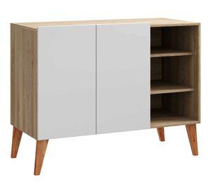 Buffet TV 49" Leaves blanco/natural