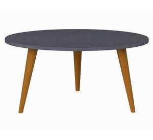 Mesa centro Oval Retro grafito