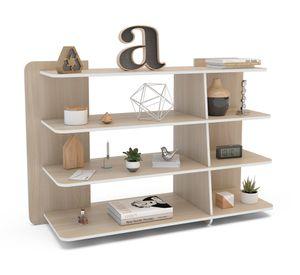 Estante 4 niveles Pietra rustic café