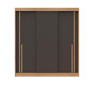 Clóset 3 puertas café Lyon 197.2x54.3x183.3 cm