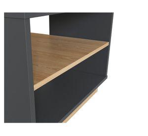 Mesa de centro rectangular Livorno grafito/miel