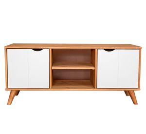 Rack TV Grecia 43" café/blanco