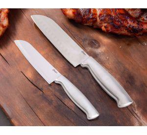 Set 2 cuchillos santoku Edgefield acero 13/16 cm