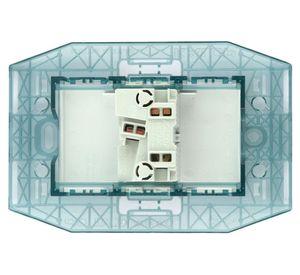 Placa semiarmada interruptor interruptor 9/12 Kalop