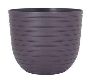 Macetero 20 cm Havana waves antracita Outzen