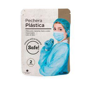 Perchera desechable talla única Overol canvas celeste 2 unidades Safe