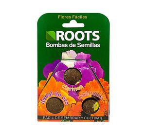 BOMBAS DE SEMILLAS DE FLORES ROOTS