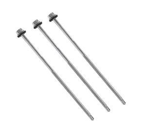 Tornillo autoperforante Hexagonal con golilla 1/4x7" 3 unidades