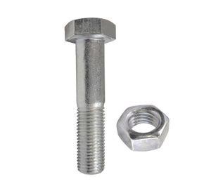 Perno hexagonal 8.8 métrico con tuerca M6-1.0x40 mm ZBR 2 unidades