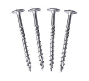 Tornillo madera cabeza lenteja turbo 6.0x50 mm 4 unidades
