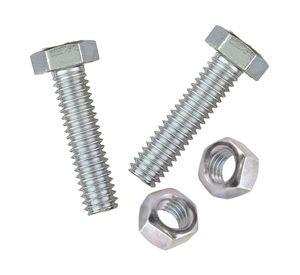 Perno hexagonal 8.8 métrico con tuerca M6-1.0x30 mm ZBR 2 unidades