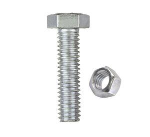 Perno hexagonal 8.8 métrico con tuerca M6-1.0x30 mm ZBR 2 unidades