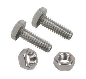 Perno hexagonal métrico inox con tuerca M5x20 mm 2 unidades