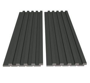Revestimiento muro Intensity Poliestireno gris oscuro 12 mm 2.09 m2
