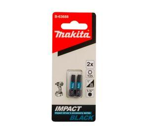 Punta Impact Black T25 25 mm 2 un