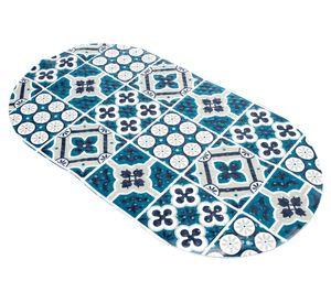Piso ducha 40x70 cm Ovalado Mosaico azul Cotidiana