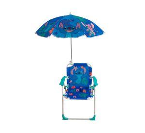 Silla de playa + quitasol Stitch