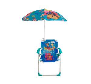 Silla de playa + quitasol Paw Patrol