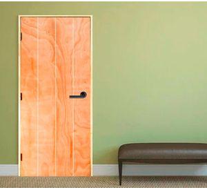 Puerta terciado pre colgada Dual puelo 60x200 cm
