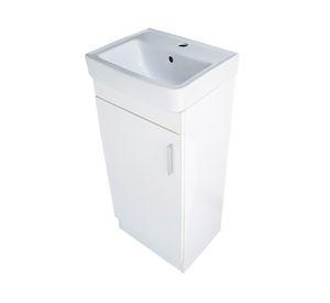 Mueble vanitorio Claire blanco + cubierta 40.5x82 cm