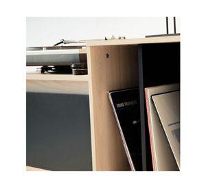 Rack TV 100 cm Vinilo café claro
