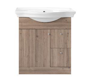 Kit mueble vanitorio Adele lenga 81.5x71 cm + cubierta