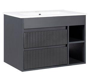 Mueble vanitorio Paris 71x46.5 cm + cubierta dark grey