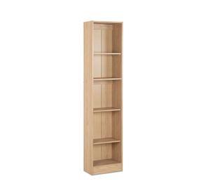 Librero Moscú olmo 4 repisas 180x40x25 cm