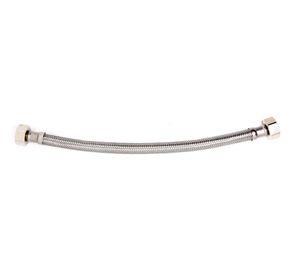 Flexible acero inoxidable 1/2 x 1/2'' HI 30 cm Flustem.